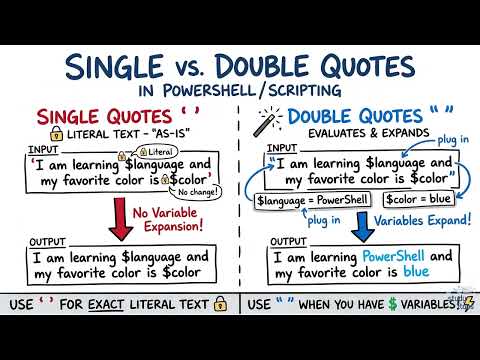 PowerShell Double Quotes and Variable Interpolation | Powershell For Sysadmins
