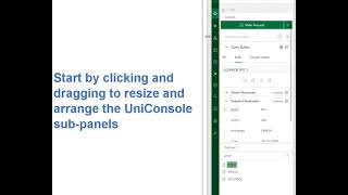 Navigating Cryptosheets Uniconsole - Resizing Sub-Panels