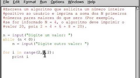 Algoritmo em Python - estruturas de repetição