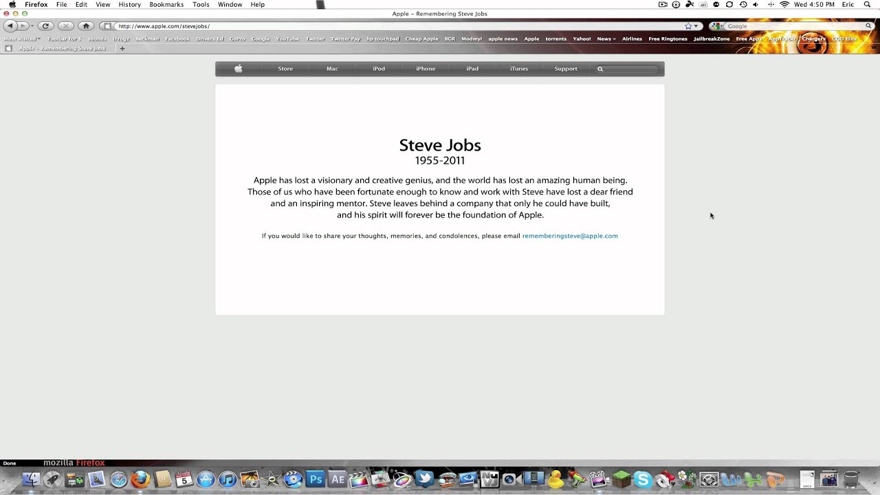 BREAKING NEWS: CEO of Apple Steve Jobs has DIED!!!