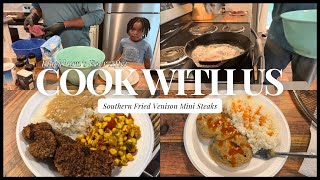 Perfect Southern Fried Venison Mini Steaks w\/ Gravy Recipe | Delicious Deer Meat Dish #dinner #fyp