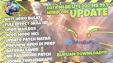 Data ML Lite Full Event 200MB Terbaru Patch Natan | Mlbb Lite | Ml Lite |Cara Atasi Lag Di ML