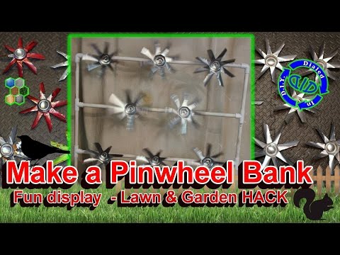 Make A Pinwheel Display - Fun Hack For Lawn & Garden - Kids Love It Too