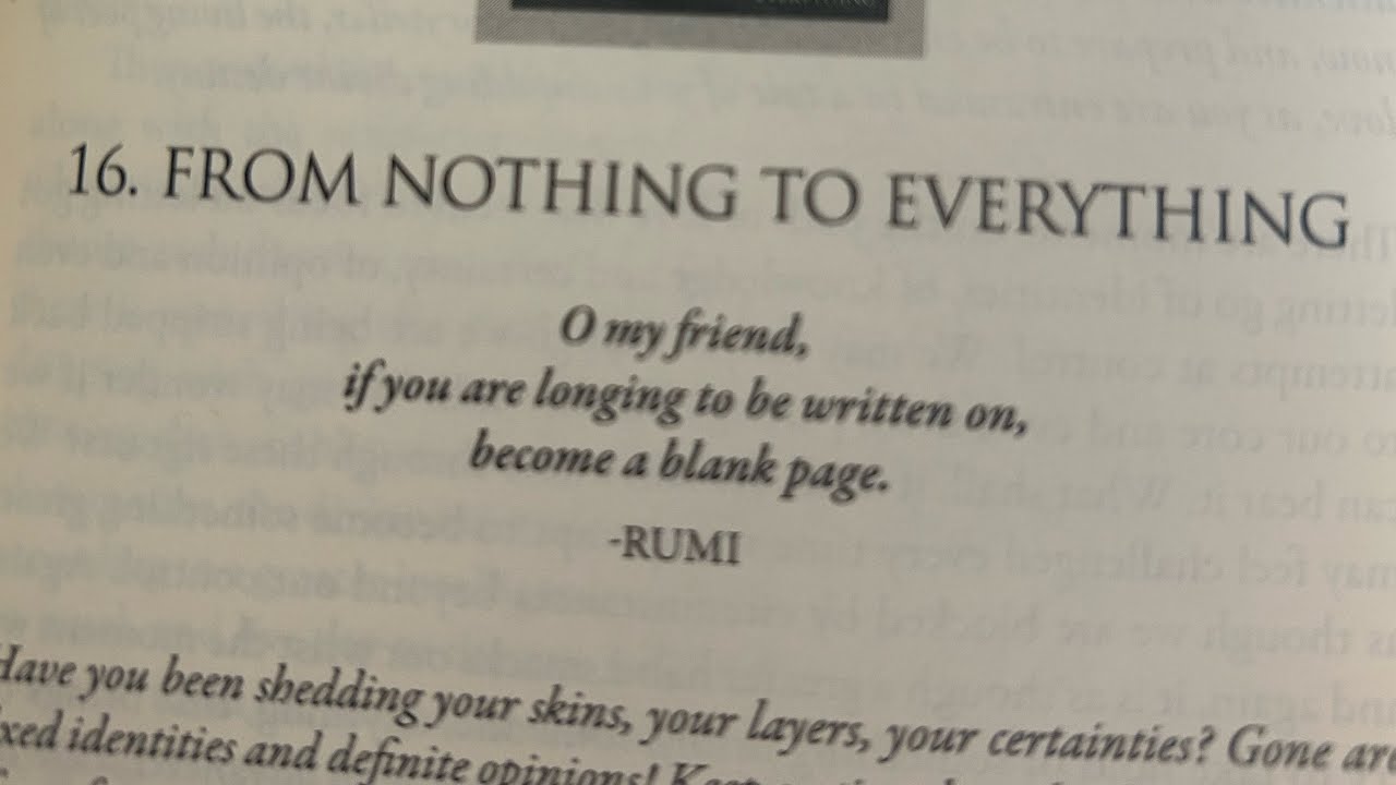 Day 7 of being witnessed…”From nothing to everything” 