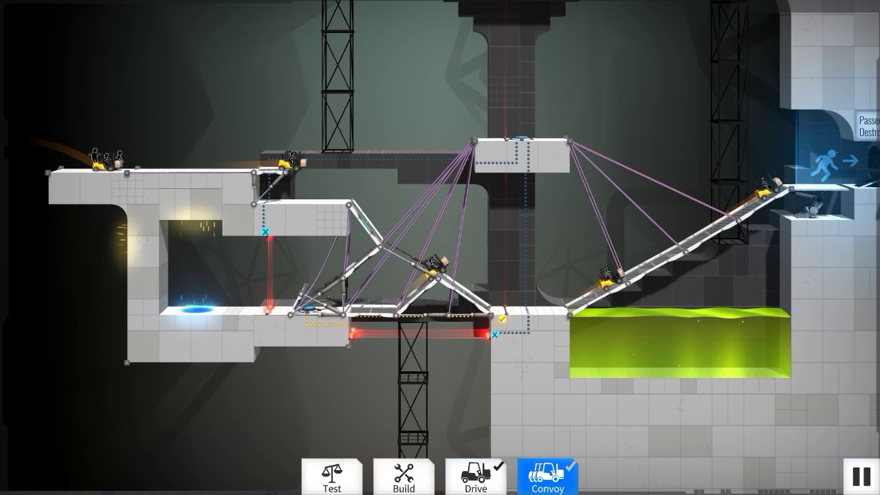 Bridge Constructor Portal level 60 low budget solution - YouTube