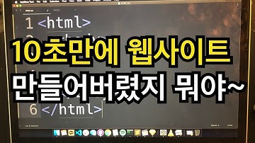 웹사이트 10초만에 만들기 (10분 걸려도 책임은 안 짐) - HTML / CSS 배우기