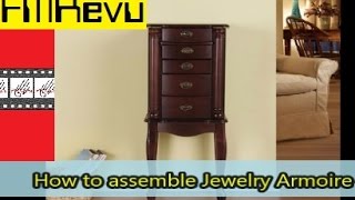 Jewelry Armoire Makeover | furniture refinishing | dixiebelle paint | woodubend | raised stencil