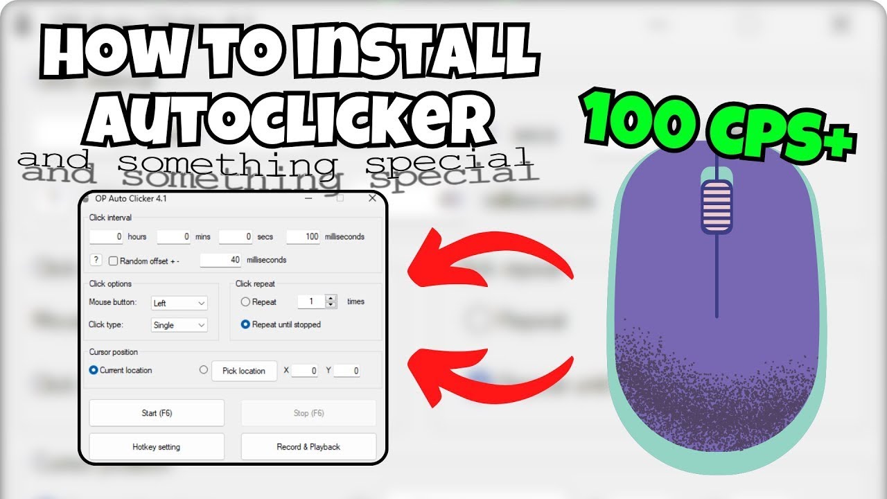 How to get an auto clicker on Pc - YouTube
