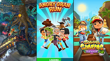 Temple Run 2 Lost Jungle Lantern Festival Vs Angry Gran Run Vs Subway Surfers Bangkok - Endless Run