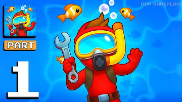 Deep Dive - Gameplay Walkthrough Part 1 - Casual Problem Solver Game (iOS, Android)