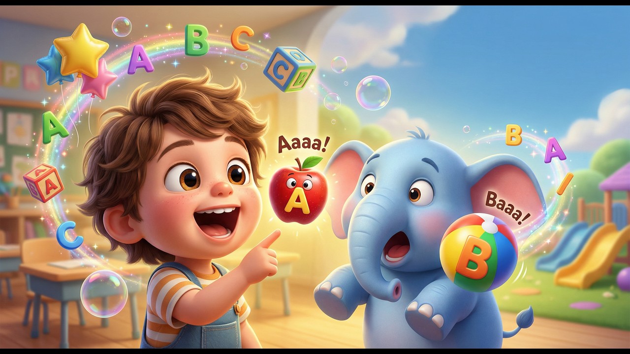 Phonics Alphabets A to Z | A Se Apple Aaaa, B Se Ball Baaa | ABC Song ...