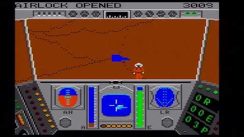 Playing Rescue on Fractalus on a real Tandy Color Computer 3