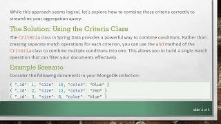 Mastering Aggregation with Multiple Criteria in Spring Boot and MongoDB