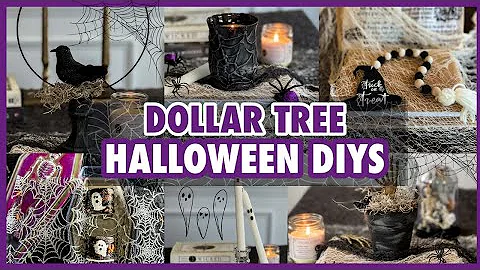 8 *NEW* DOLLAR TREE HALLOWEEN DIYS l HALLOWEEN HOME DECOR DIYS 2023