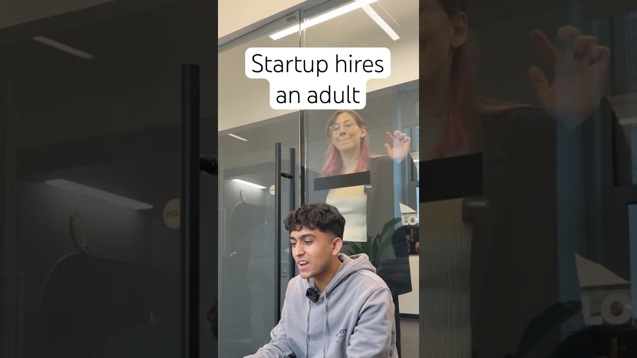 Startup hires an adult