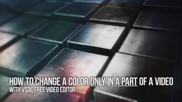 How to change a color only in a part of a video in VSDC Free Editor