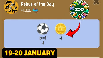 Zoo Riddle & Rebus Of The Day 19 January | Zoo Rebus Of The Day | Rebus Of The Day Zoo Code