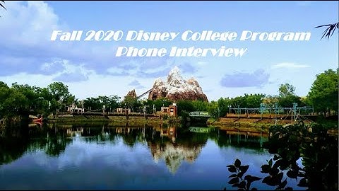 FALL 2020 DCP PHONE INTERVIEW