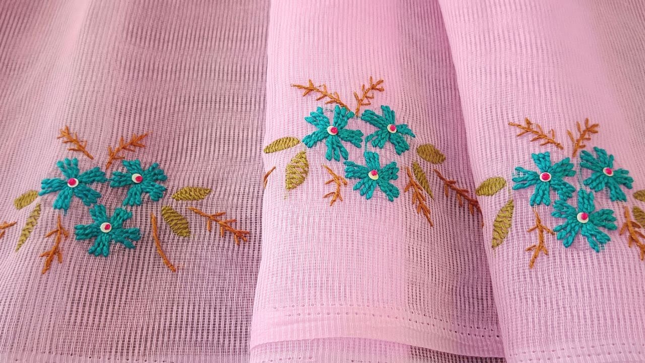 Hand Embroidery Pattern For Beginners Simple Flower Pattern Using