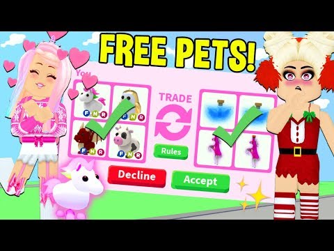 I Traded A Free Pet To Every Person In The Server Roblox Adopt Me Trading Youtube - roblox adopt me pets coloring pages hack robux ko save