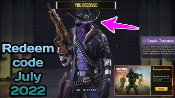 New July 3 Working Redeem code 2022 | codm Redeem code 2022 | cod mobile Redeem code July 2022