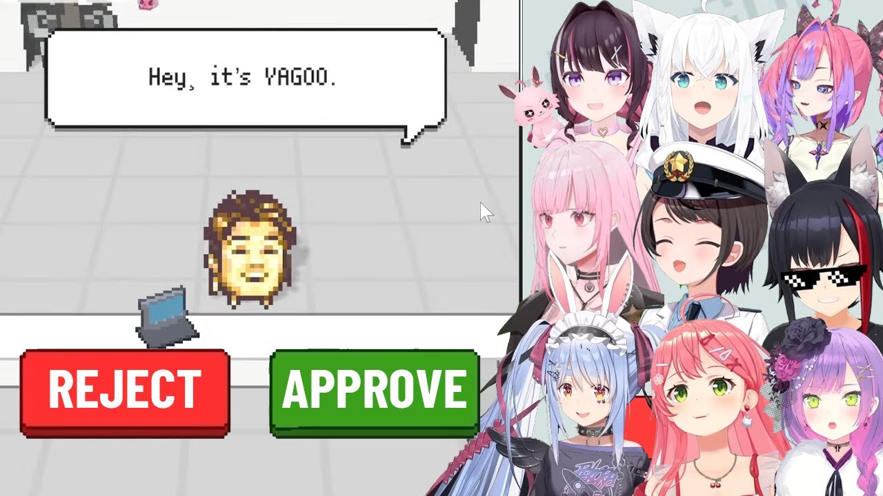 Hololive Girls Hilarious Reaction To Golden YAGOO In Hologuard Hololive【ENG SUB】