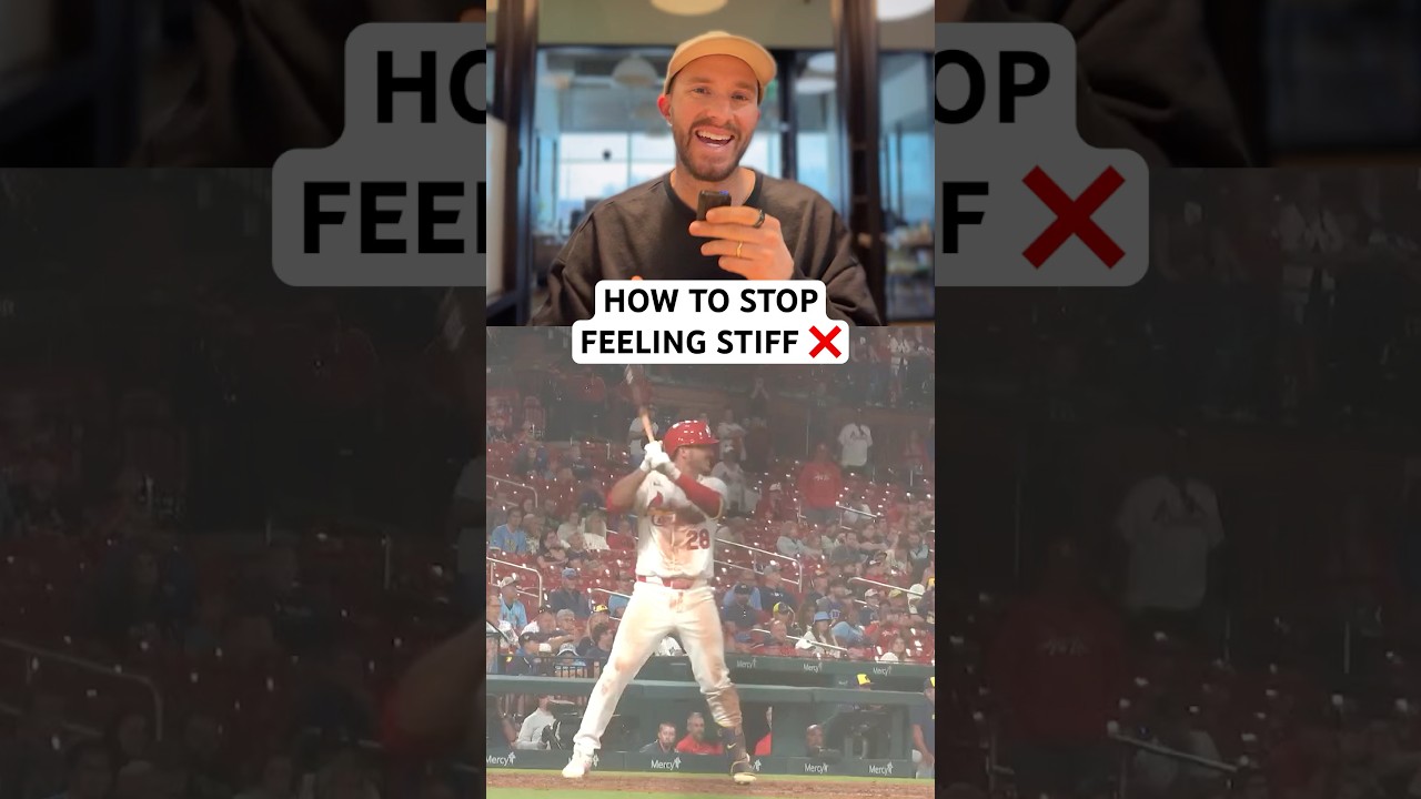 Do this drill if you feel stiff or rigid! #baseball #hitting #mlb #baseballtraining