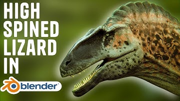 Acrocathosaurus Head Sculpt in Blender | Full Process Timelapse |