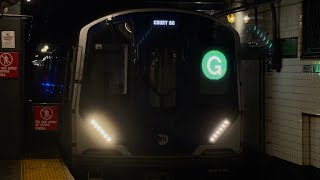 R211T (G) train enters Court Square (4050-4054) screenshot 4