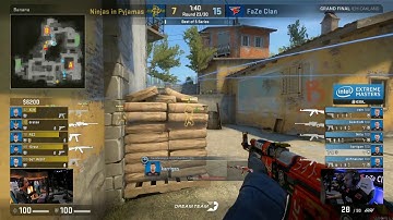 CS:GO NIP vs FAZE NIKO INSANE 4K TO FINISH MAP 2! NIKO INSANE 4K SPRAY!! IEM OAKLAND