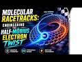 Molecular Racetracks: Engineering the Half-Möbius Electron Twist