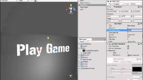 09. G.U.I. & Menus - Adding a 3D Main Menu - Part 2