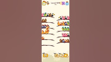Bird sort calar game leval 1049 #leveldesign #colorgame #gaming #colorconcept #colormatchinggame