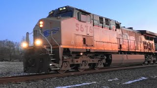 A Pair of Union Pacific Engines on Norfolk Southern Train