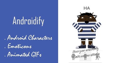 Androidify app review || Customized Android Characters || Emoticons || Animated GIFs