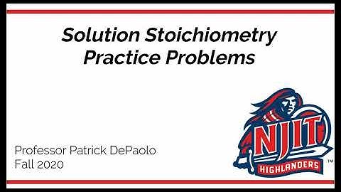 Solution Stoichiometry Practice Problems