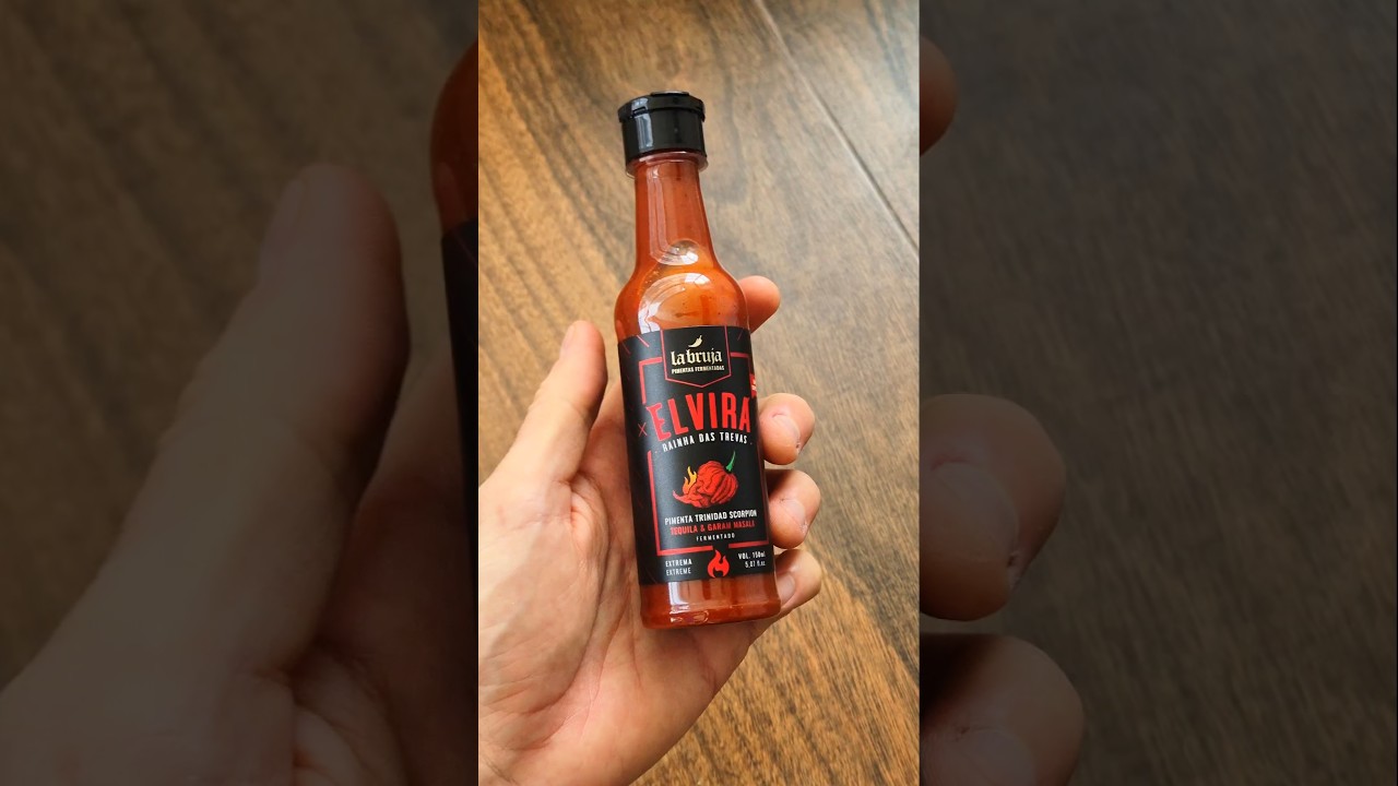Molho de pimenta Elvira LaBruja 150ml - Trinidad Scorpion e Garam