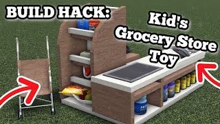 Kid's Grocery Store Toy BUILD HACK | BLOXBURG ROBLOX | ROBUILDS