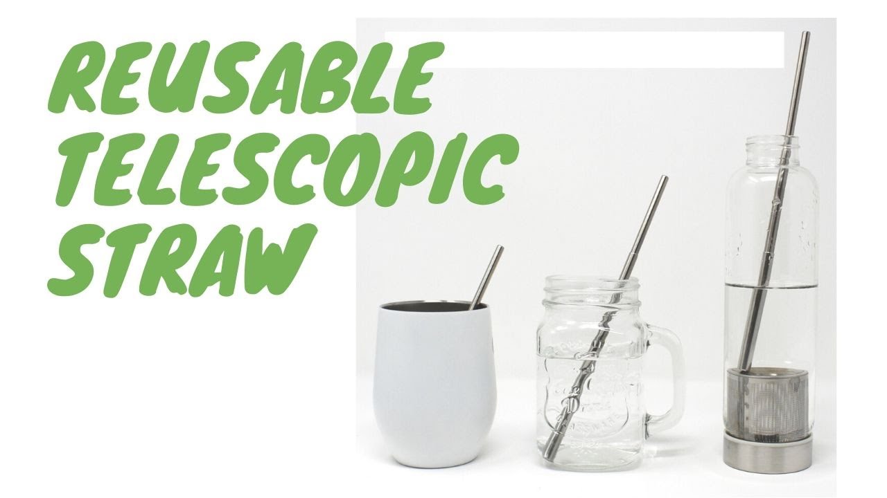 Jeanoko Collapsible Straw, Telescopic Straw Environmental