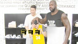 Shaquille O'Neal and Seo Janghoon. Meeting of 2M Giants! @Midnight TV Entertainment 20150826