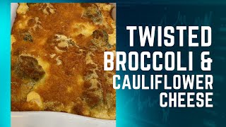 Twisted Broccoli & Cauliflower Cheese - great side dish for lunch or dinner family meal