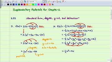 Foundations of Mathematics 12 - 6.S1 Examples