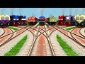 9 Railroad Crossing At New City Junction  Tracks l X Railroad Curves Track l Crossing rail new track