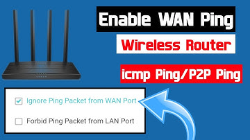 How To Enable WAN Ping In Tp Link Router | How To Enable icmp On Tp Link Router | Enable P2P Ping
