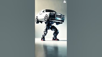 Rolls Royce transforms into a mighty transformer #cars #rollsroyce #ai
