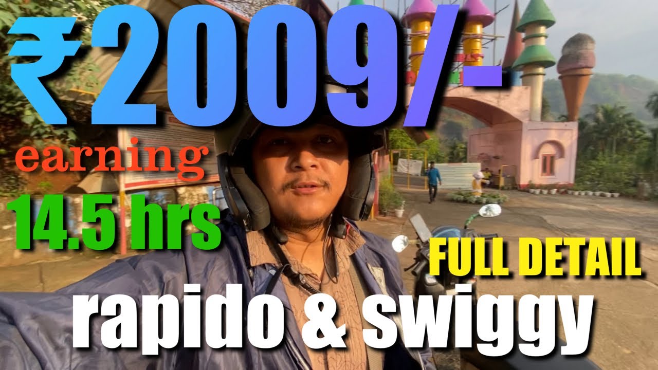 ₹2009 earning in 14.5 hours #rapido #swiggy Guwahati #vlog || @RinkuJourney