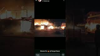 Massive Fire🔥in Rangat Bazaar #andamanandnicobarisland #shots #new #news #trendingshorts #trending