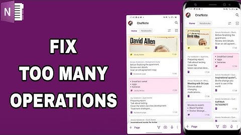 How To Fix And Solve OneNote App Too Many Operations | Final Solution