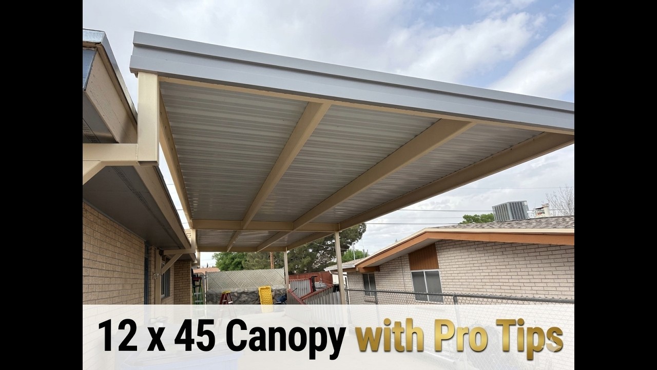 Canopy Rails Diy DIY patio canopy build - materials to final setup - YouTube
