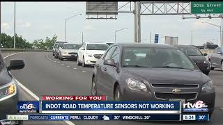 INDOT road temperature sensors not working